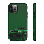 Racing Green Camaro Phone Case, Sports Muscle Car Tough Cover
