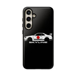R34 Skyline Japanese Flag Race Car Phone Case | JDM GT-R Tough Cover