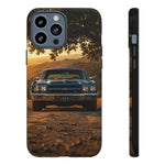 57 Bel Air Phone Case, Turquoise Classic Car Country Road Cover