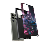 Skyline GT-R Tokyo Rain JDM Night Art Tough Phone Case