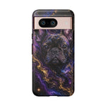 French Bulldog Galaxy Marble Art Tough Phone Case