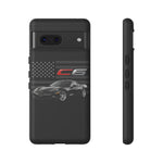 Black C6 Phone Case American Sports Car Tough Cover Gift