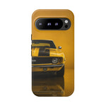 Classic Camaro SS Phone Case, Yellow 69 Muscle Car Cover, Gift for Guys