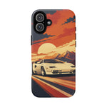 Retro Sunset Countach phone case | Sports car tough cover