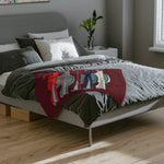 1957 Bel Air Five Color Side Profile Microfiber Throw Blanket Classic Car Gift