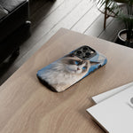 Ragdoll Cat Polygon Portrait Tough Phone Case - Blue Cream