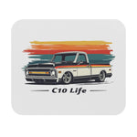 C10 Life Mouse Pad Chevy Pickup Retro Striped Truck