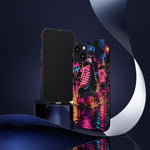 Neon Roller Skates Tough Case | Retro 80s Skate Night Phone Cover