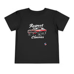 Respect the Classics Camaro SS Graphic Toddler T-Shirt Vintage Car Tee