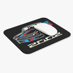 2002 Mouse Pad – Classic Black with M Stripes Vintage Car Design