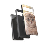 Scottish Fold Kitten Phone Case, Macro Close-Up Portrait Cover