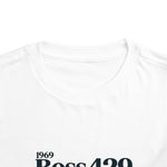 1969 Boss 429 Mustang Toddler T-Shirt – Blue Classic Muscle Car Tee