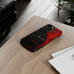 GNX Black Ember Red Tough Phone Case