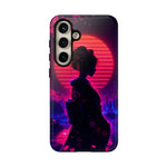 Neon Geisha Silhouette Phone Case | Tough Cover