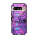 Empty Mall Escalator Vaporwave Art Tough Phone Case