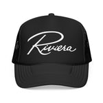 Riviera Classic Car Script Logo Hat Foam Mesh Snapback Vintage Auto Cap