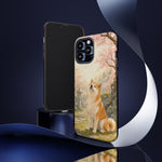 Akita under Cherry Blossoms Dog Breed Phone Case