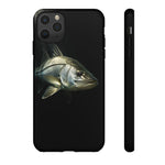 Snook Fishing Phone Case, Saltwater Portrait Black Cover, Gift