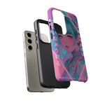 Neon Cyber Geisha phone case | Tough Case