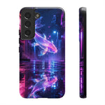 Neon Koi Reflection Vaporwave phone case | Tough Cover