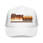 Silver Lake Los Angeles Trucker Hat Retro Vintage Sunset Foam Snapback Mesh Cap LA Hipster Style