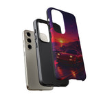 FD RX-7 Retro Sunset Sports Car Tough Case | Neon Vaporwave Beach Drive