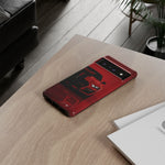 Red Mustang Art Phone Case, GT500 American Muscle Car Tough Cover