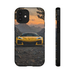 C8 Z06 Corvette Phone Case, Yellow Mountain Dusk Cover, Gift