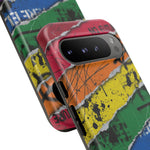 Rainbow Grunge Ripped Stripes phone case | Tough Cases