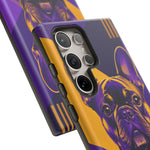 French Bulldog Pop-Art Portrait Tough Phone Case - Purple Gold