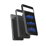 Blue 180SX JDM Sports Car Phone Case Tough Multi View