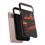Black Charger Classic Muscle Flames Tough Phone Case Cover Gift