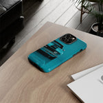 Muscle Car Phone Case Teal 69 Camaro SS, Retro Classic Cover, Guys Gift