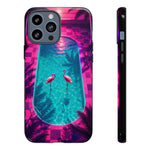 Neon Flamingo Pool Vaporwave Art Tough Phone Case