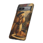 Poodle in Beret Phone Case | Vintage Paris Café Illustration