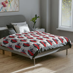 1955 Thunderbird Red Microfiber Throw Blanket Classic Car Gift