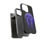 Glitch Sad Face Phone Case, Anime Melt Static Tough Cover