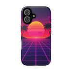 Classic Grid Sunset Vaporwave Art Tough Phone Case