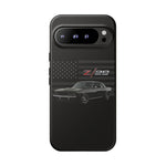 Z28 Camaro Phone Case Classic Muscle Car Patriotic Tough Cover Gift Art