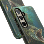 Northern Pike Phone Case, Weed Bed Fishing Strike Cover, Gift