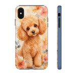 Miniature Poodle Whimsical Watercolor Art Tough Phone Case
