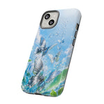 Copy of Silver Butterflies Tough Case | Blue Sky Water Droplets Phone Cover
