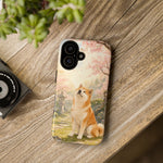 Akita under Cherry Blossoms Dog Breed Phone Case