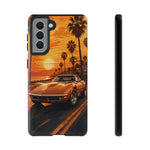 Orange Corvette C3 Stingray Sunset Palms Phone Case