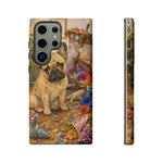 Guilty French Bulldog Phone Case, Confetti Watercolor Cover