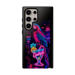 Neon Parrot Cocktails phone case | Tough Cases