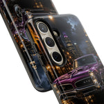 67 GTO Phone Case Purple, Rainy City Night Muscle Car Tough Cover