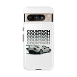 White Countach Retro Tough Phone Case Cover Gift Art