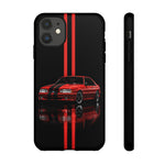 Fox Body Mustang Phone Case, Red 87 Muscle Car Stripe Studio Cover