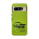 Green Cuda Muscle Car phone case for Gear Heads